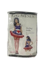 Women&#39;s 2 Piece Darling Dollie Alluring Rag Doll Costume, Blue/Red, Small - $34.95