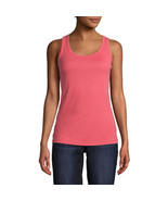 St. John&#39;s Bay Women&#39;s Scoop Neck Tank Top Size LARGE Claret Red 100% Co... - $16.45 CAD