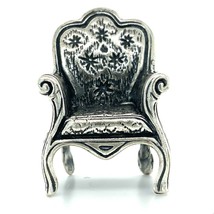 Vintage Sterling Silver Victorian Ornate Sofa Couch Arm Chair Figure Miniature - £115.73 GBP