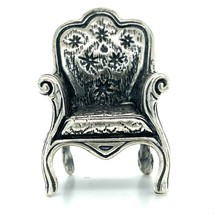 Vintage Sterling Silver Victorian Ornate Sofa Couch Arm Chair Figure Miniature - £115.75 GBP