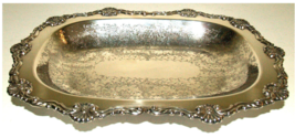 Antique - HENRY BIRKS &amp; SONS RIDEAU PLATE - Silver Plated Serving Plate ... - $129.76