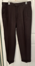 Haggar Black Label Brown Dress Pants Men&#39;s Size 36 X 32 - £13.74 GBP