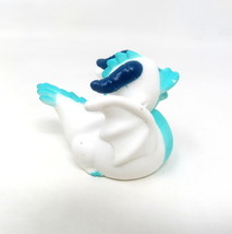 Dragon Rubber Duck 2&quot; Blue White Mythical Collectible Bath Spa Toy Squir... - $7.91