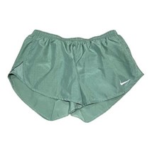 Nike Dri Fit Running Women’s Green Athletic Shorts Large Lined Workout Tennis - £25.73 GBP