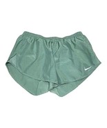 Nike Dri Fit Running Women’s Green Athletic Shorts Large Lined Workout T... - £25.72 GBP