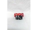 Lot Of (5) Black And Red D6 Dice 1&quot;  - £17.26 GBP