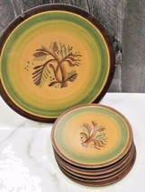 Nittsjo Pottery Sweden Jerk Werkmaster Redware LG Platter 6 Plates Tree ... - $51.48