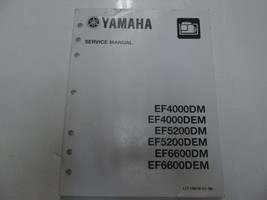 Yamaha Generator EF4000DM EF4000DEM EF5200DM Service Manual LIT-19616-01-60 - $14.93