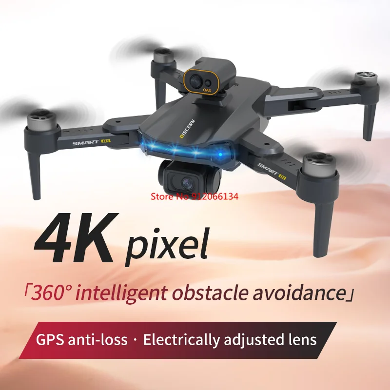 4K ESC Dual Camera Intelligent Obstacle Avoidance Brushless RC Drone Obstac - £158.41 GBP+