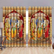 Polyester 3D Digital Print God, Bhagwan Door Curtains Eyelet - £15.45 GBP+