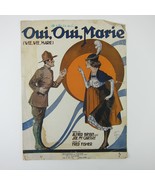 Sheet Music Oui Oui Marie Wee Wee WWI Ragtime Bryan McCarthy Fisher Anti... - £7.98 GBP