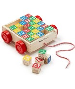 Melissa &amp; Doug Classic ABC Block Cart — 30 Wooden Blocks, Ages 2+ - $365.18 MXN
