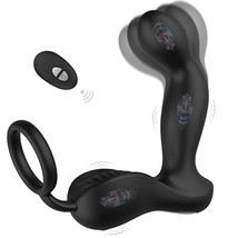 3 In 1 Prostate Massager With 10 Vibrating Modes &amp; 7 Wagging Patterns Fo... - £36.19 GBP