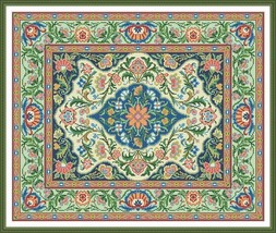 Oriental Vintage Floral Rug 2 Adaptation Counted Cross Stitch Pattern PDF - £7.90 GBP