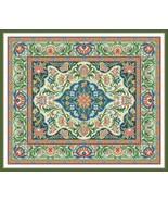 Oriental Vintage Floral Rug 2 Adaptation Counted Cross Stitch Pattern PDF - £7.81 GBP