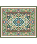 Oriental Vintage Floral Rug 2 Adaptation Counted Cross Stitch Pattern PDF - $187.20 MXN