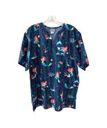 Vintage Disney Ariel The Little Mermaid Scrub Top Size L 48x29.5 Made USA - $30.60