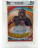 2025 Topps Finest Elly De La Cruz Moments Autograph Auto /25 Orange - GRADE 9 - $320.00