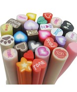 Fujiyuan 20 PCS Mixed Love Fimo Polymer Clay Cane Rod Nail Decorations S... - €3,87 EUR