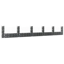 vidaXL U-Shaped Gabion Basket (244"x7.9"x39.4") - Iron Posts & Decorative Metal - €354,39 EUR