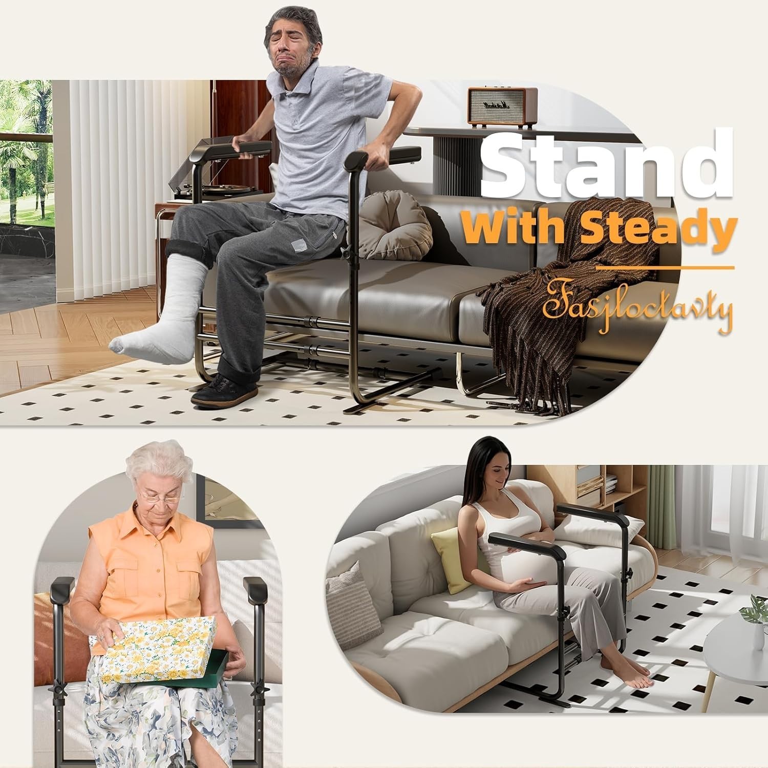 Couch, Chair, etc. Stand Assist w/ Handle for Elderly, Height & Width Adjustable Item image 6