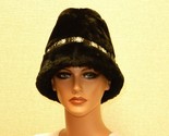 Ladies&#39; Faux Fur Bucket Hat, Ear Warming Flaps, Quilt Lining, Size Large... - $39.15