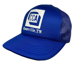 Vintage CCA Hat Cap Snap Back Blue Mesh Trucker Knoxville TN YoungAn One... - £11.69 GBP