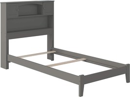 Afi Newport Traditional Bed In Grey, Twin X-Large, With Open Footboard A... - $434.98