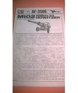 AFV Club AF-3506 M102 Howitzer Model Instructions - $2.17 CAD