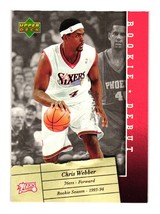 2006 Upper Deck Rookie Debut #74 Chris Webber Philadelphia 76ers - £3.12 GBP