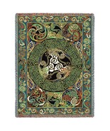 54x72 RAVENS PANEL Celtic Knot Irish Ireland Tapestry Afghan Throw Blanket - £49.61 GBP