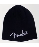 Genuine Fender Logo Classic Black Cold Weather Beanie, One Size Fits Mos... - £31.46 GBP