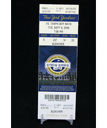 New York Yankees vs Tampa Bay Rays MLB Ticket w Stub 09/08/2009 Inaugural - £9.08 GBP
