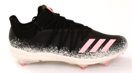 Adidas Black &amp; Pink AdiZero Grail Stick Baseball Cleats Shoes Men&#39;s 13 - £77.39 GBP