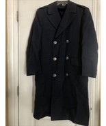 VTG US Air Force USAF Military Blue 100% Wool Trench  OVERCOAT 33S 8405-... - $79.20