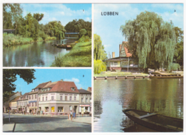 Vtg Postcard-Germany-Lubben-An der Spree-Breite Strabe-Strandcaf-4x6 Chr... - £4.69 GBP