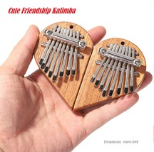 Cute Friendship Valentine Kalimba Mini Portable Finger Piano Love Heart ... - $33.13 CAD
