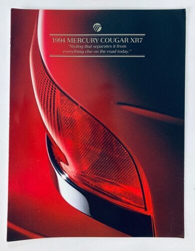 1994 Mercury Cougar XR7 Dealer Showroom Sales Brochure Guide Catalog - $9.45