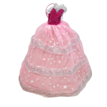 Vintage 1985 Mattel Dream Glow Barbie Replacement Pink Dress Glow In Dark Stars - £21.26 GBP