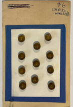 Lot 11 Vintage Marbled Green Plastic Ball Buttons - £15.65 GBP