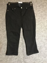 Great Northwest Women&#39;s Capri Jeans Pants Size 8 Black - $10.64