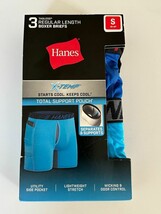 Hanes Men&#39;s X Temp Wicking Odor Control Lightweight Boxer Briefs 3 Pack ... - $11.82