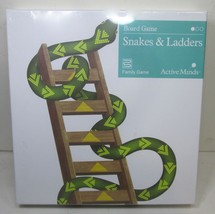 Active Minds Snakes and Ladders Board Game Fun Family Classic - New/Sealed - £21.25 GBP