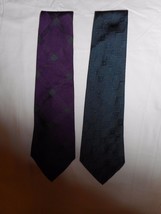Polo by Ralph Lauren Men&#39;s Ties New W/O Tag 2 Ties 100% Silk Made In USA 56 Inch - £21.11 GBP