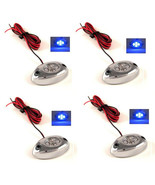 4Pc Blue LED Chrome Modules Motorcycle Car Truck Neon Under Glow Lights ... - €13,93 EUR