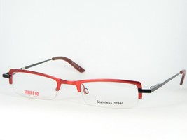 New Jump Up Bi 2647 11 02 Red /BLACK Eyeglasses Glasses Metal Frame 47-20-140mm - £53.70 GBP