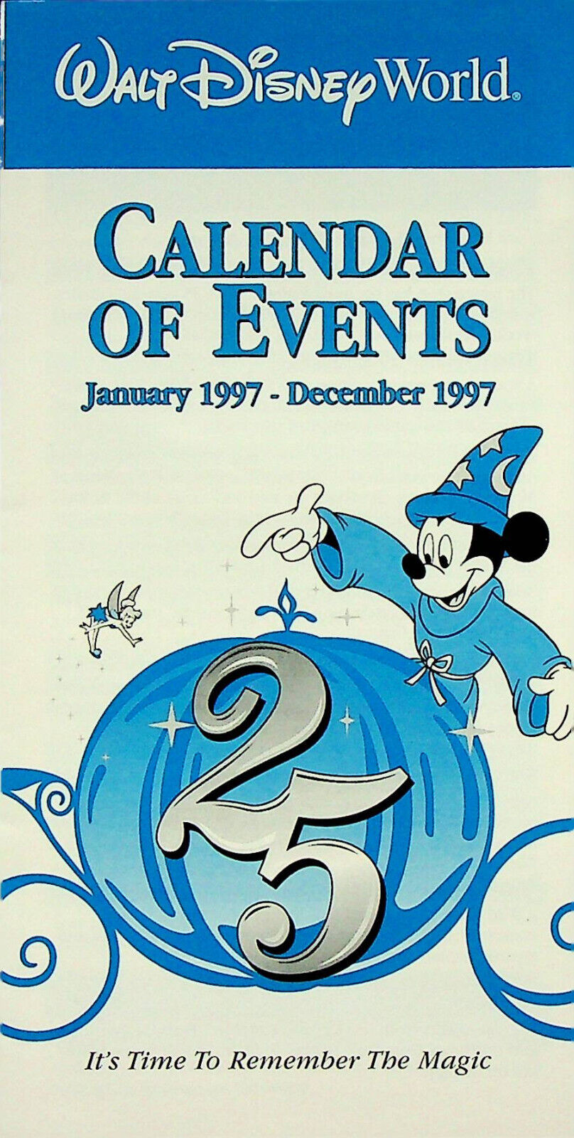 Walt Disney World Calendar of Events (1997) - 25th Anniversary - Pre-owned - £7.46 GBP