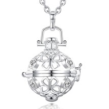 Harmony Ball 18mm Butterfly Crystal Cage Pendant Necklace Angel Caller Baby Bola - £20.54 GBP