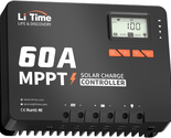 Litime 60 Amp MPPT 12V/24V/36V/48V/Auto DC Input Solar Charge Controller... - $455.96