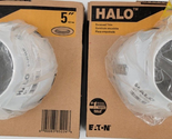 HALO 5-in White Full Cone Baffle Recessed Ceiling Light Trim Eaton Lot of 2 - £15.42 GBP